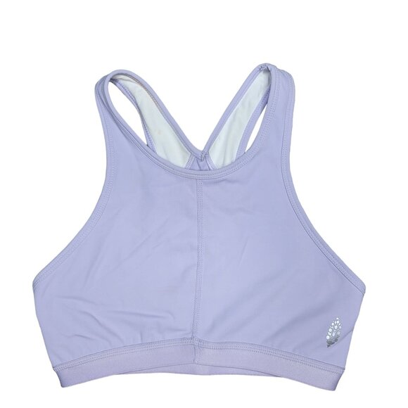 FP Movement Women's Lavender purple sports Bra laser cut back detail size xs - Picture 6 of 6